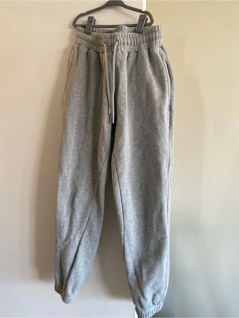 Men's Grey Elastic Waist Jogger Pants